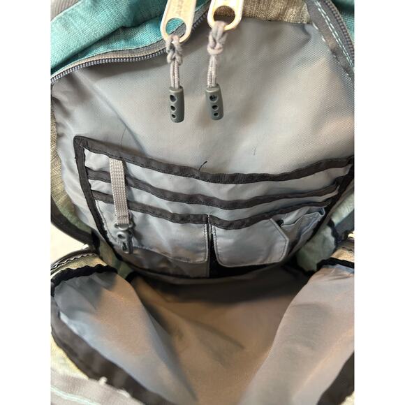 L.L.Bean Comfort Carry Laptop Backpack Green Ombré Stripe 18”x15”x6.5” - Picture 10 of 16